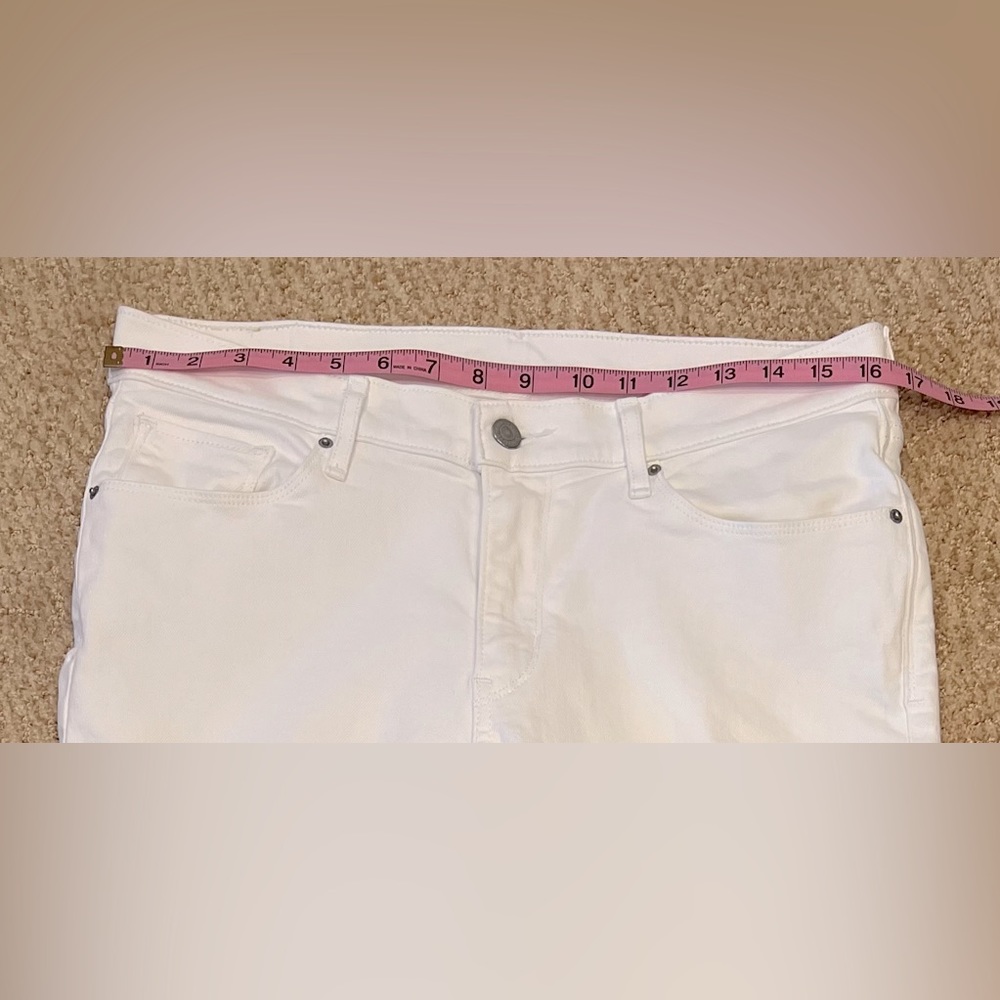 NWOT - Levi’s Womens Lace-Up Cropped Jeans - White - Size 31 - Picture 11 of 14